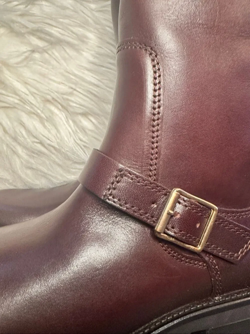 New Steve Madden, Sady Brown, leather riding boots, knee-high